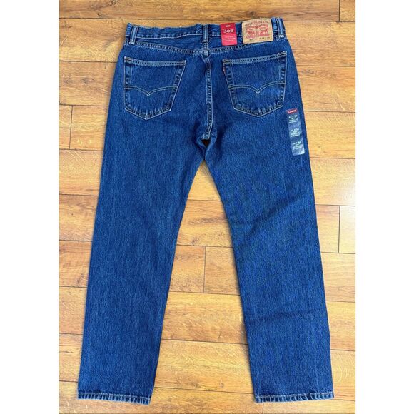 Levi’s 505 Men’s Regular Fit Straight Leg Jeans 34/30 NWT - Picture 10 of 10